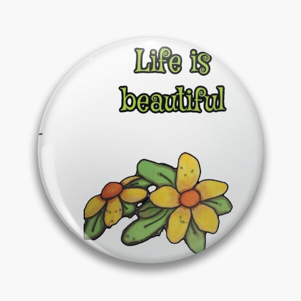 Item preview, Smile, life is beautiful, Bee Happy (Stickers) designed and sold by NathBros.