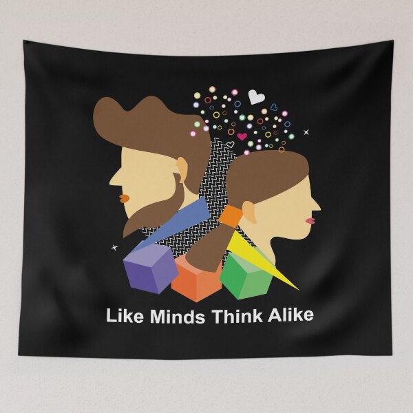 Item preview, Like Minds Think Alike designed and sold by showoffmarket.