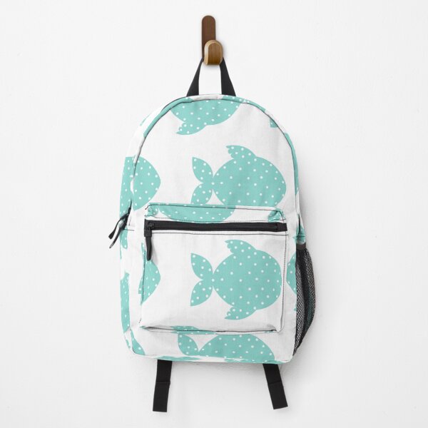 Item preview, Green, Turquoise, Polka Dot Cute Fish designed and sold by thebubblybella.