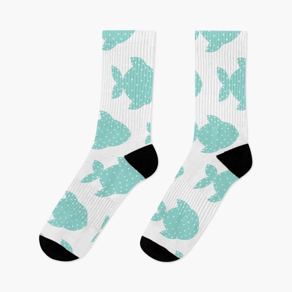 Item preview, Green, Turquoise, Polka Dot Cute Fish designed and sold by thebubblybella.
