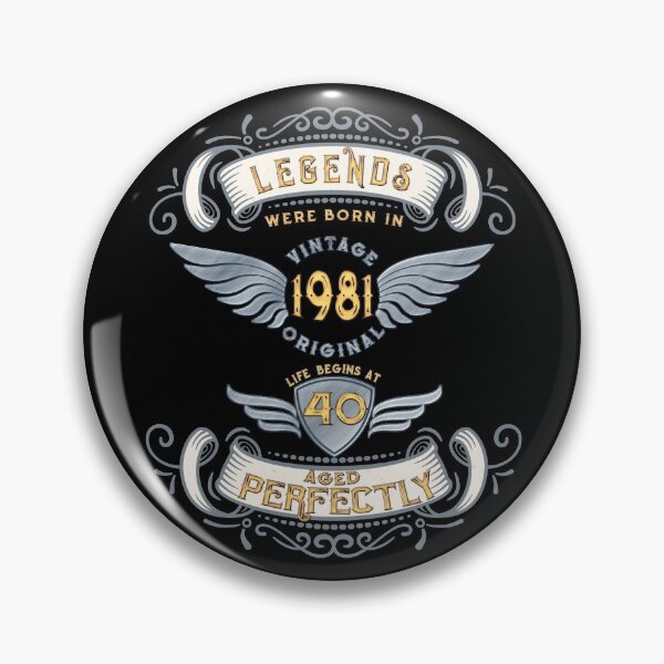 Item preview, 40th birthday Vintage 1981 Born in 1981  designed and sold by Dubbra.
