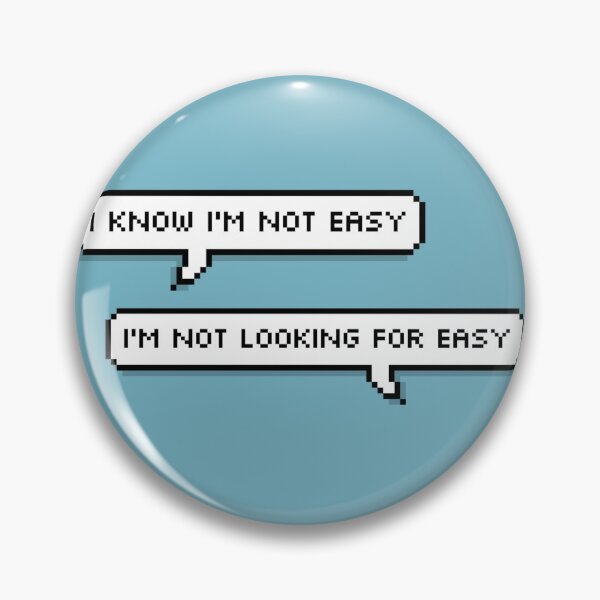 Item preview, cazzie quote - i'm not looking for easy designed and sold by tpwklwt.