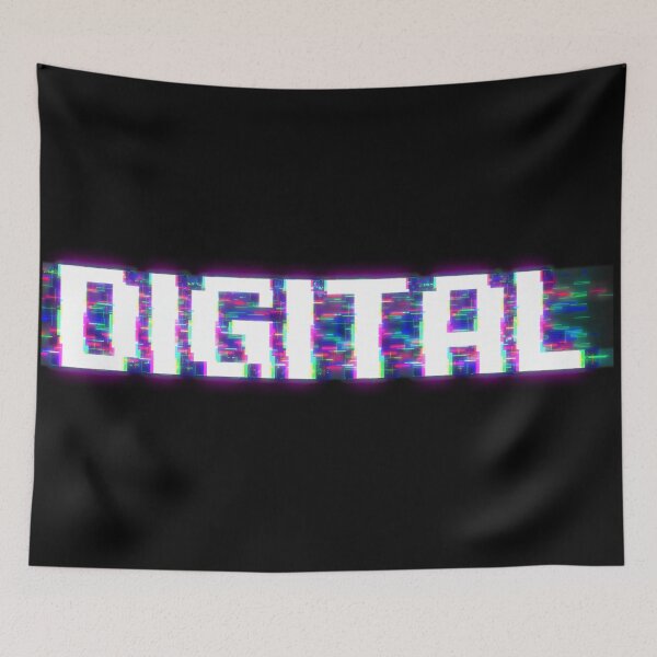 Item preview, Modern Glitch Styled Digital Word designed and sold by Asaha17.