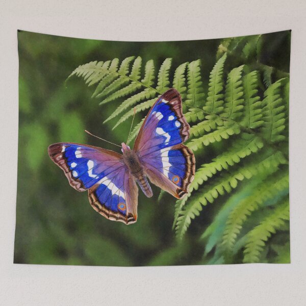Item preview, Purple Emperor Butterfly Watercolor Painting Wildlife Artwork designed and sold by Alison Langridge.