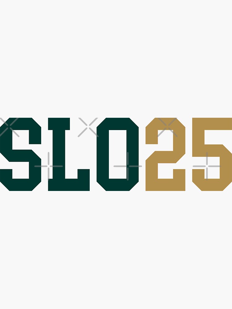 "san luis obispo slo class of 2025" Sticker for Sale by scollegestuff