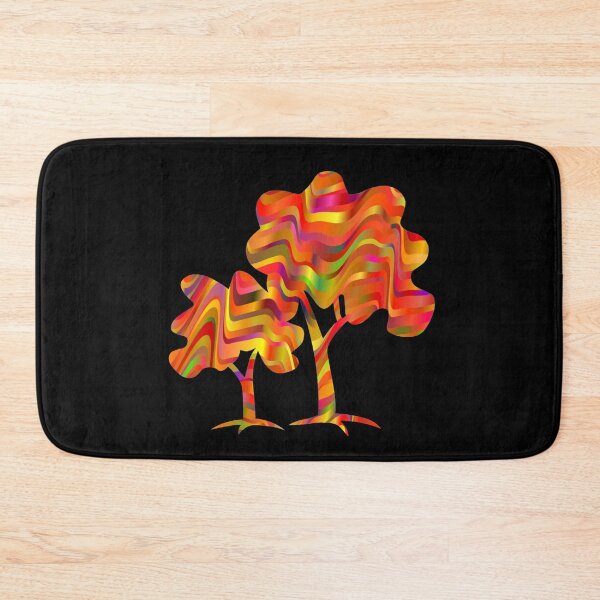 Item preview, Colorful rainbow trees abstract silhouette designed and sold by NatureArtUK.