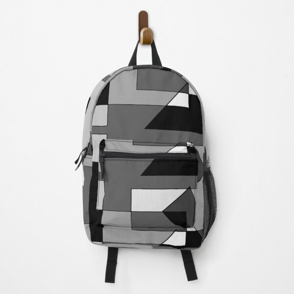 Item preview, Pattern with rectilinear shapes in shades of gray designed and sold by Sarah Deschenes.