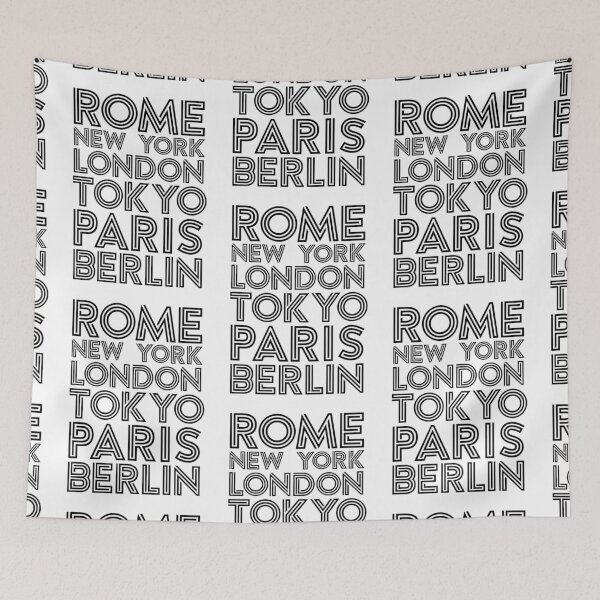 Item preview, Capital Cities - Black  texts on White designed and sold by Elyzewin.