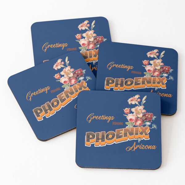 Item preview, Phoenix Arizona Vintage Floral Greeting Card designed and sold by antarte99.