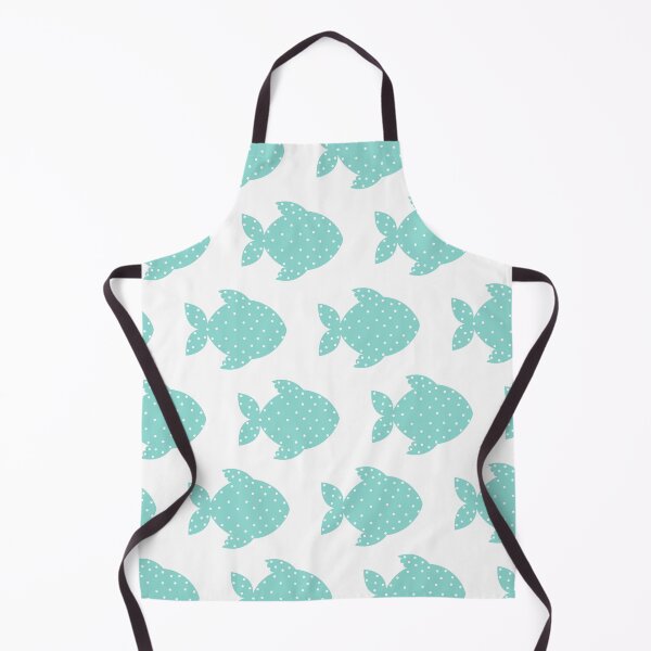 Item preview, Green, Turquoise, Polka Dot Cute Fish designed and sold by thebubblybella.