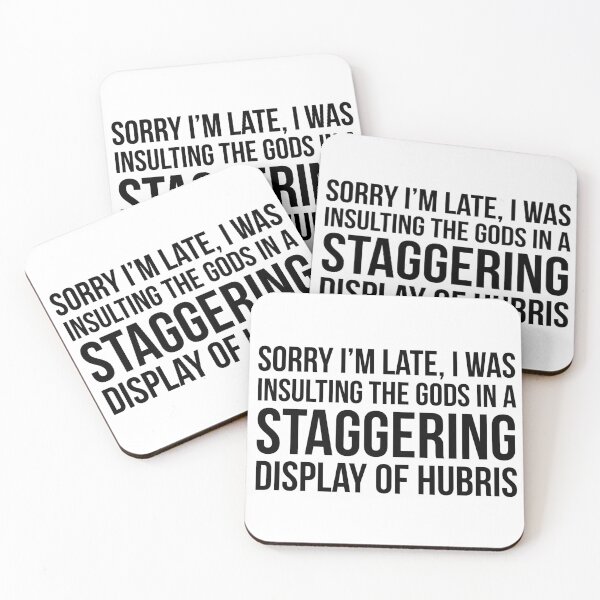 Item preview, sorry i'm late (black text)  designed and sold by psychicsappho.
