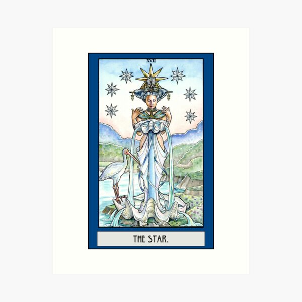 Item preview, The Star Tarot Card designed and sold by WinonaCookie.