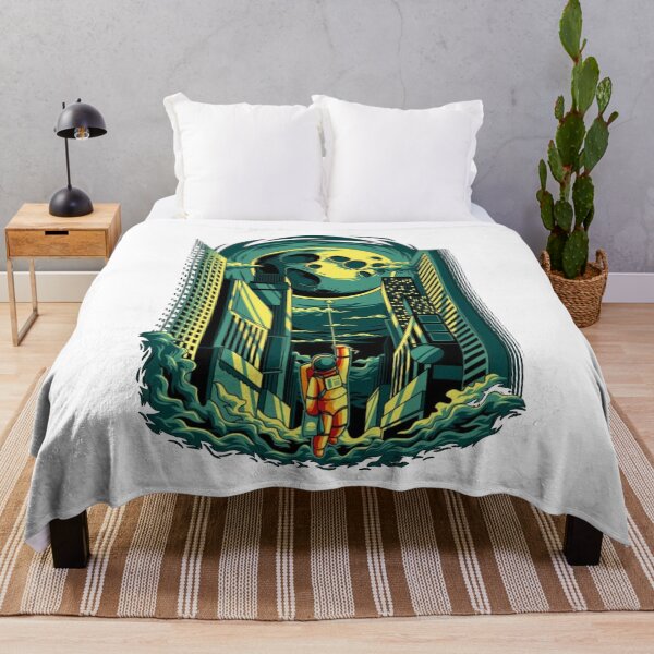 Item preview, Moon with Astronaute in the city designed and sold by Shopp' in.