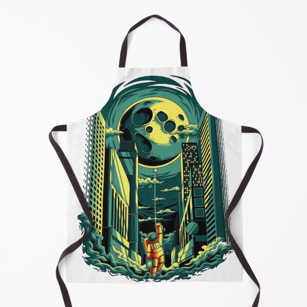 Item preview, Moon with Astronaute in the city designed and sold by Shopp' in.