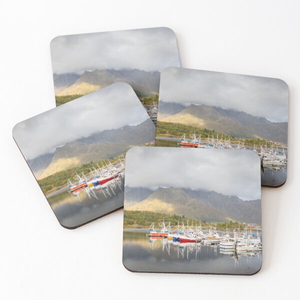 Item preview, Boats in Lofoten Islands designed and sold by Dominika Aniola.