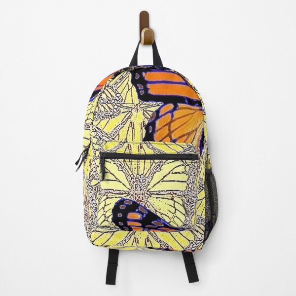 Item preview, MONARCH BUTTERFLY ON BUTTERFLY ABSTRACT DRAWING PATTERN designed and sold by sharlesart.
