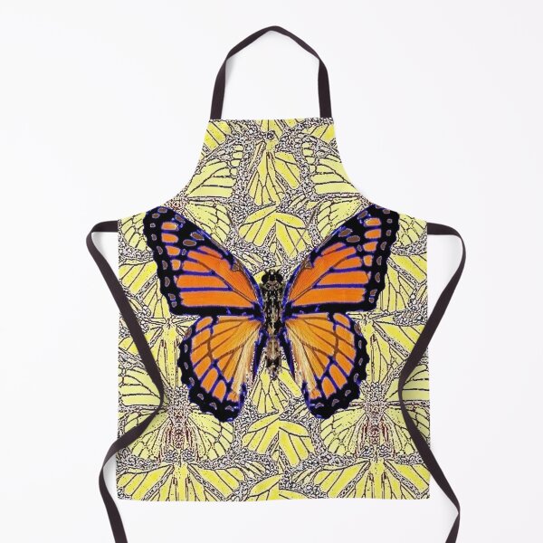 Item preview, MONARCH BUTTERFLY ON BUTTERFLY ABSTRACT DRAWING PATTERN designed and sold by sharlesart.