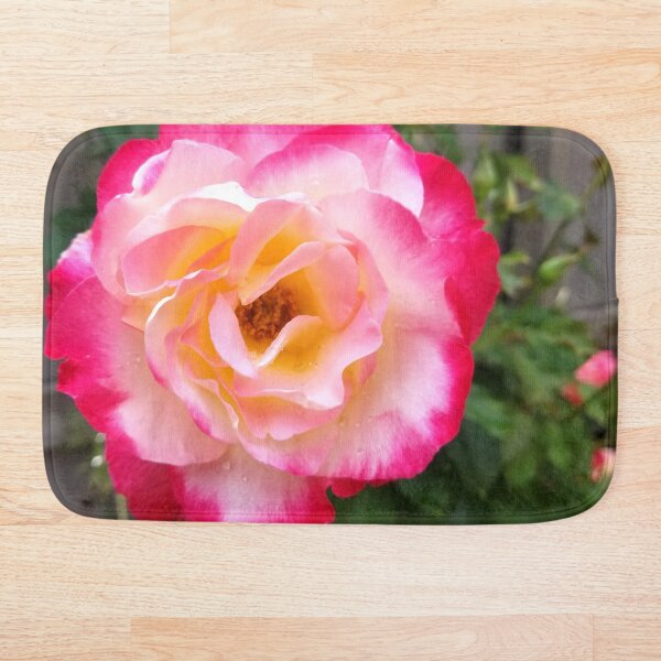 Item preview, Pink and White Rose in Garden designed and sold by Wisps & Whiskers Designs.