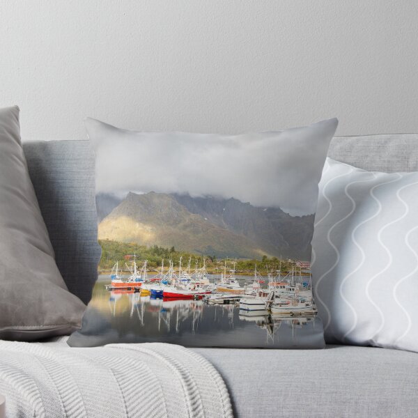 Item preview, Boats in Lofoten Islands designed and sold by Dominika Aniola.
