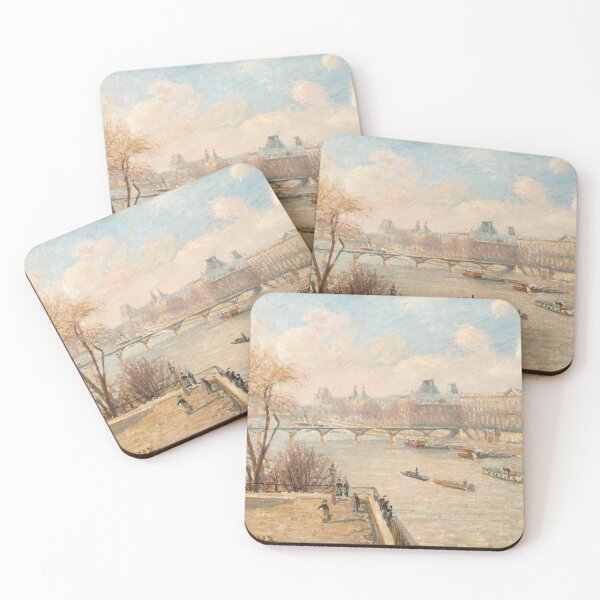Item preview, Impressionist Art The Louvre from the Pont Neuf (1902) by Camille Pissarro designed and sold by Designedbysm.