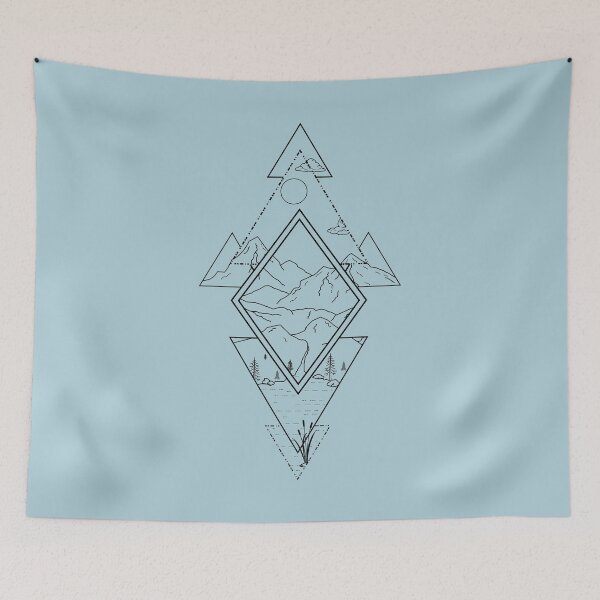 Item preview, Geometric Mountain Triangles designed and sold by 3parkys.