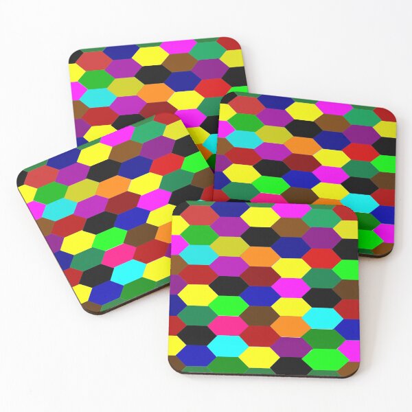 Item preview, colourful hexagons designed and sold by nigejohn.