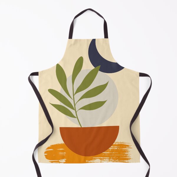 Item preview, Mid Century Modern Style Leaves and Moon IV designed and sold by thayartstudio.