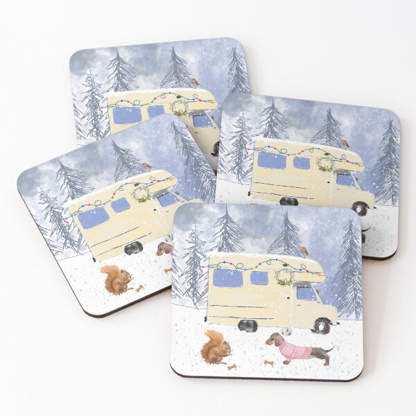 Item preview, Snowy Christmas Motor Home  designed and sold by Leatextileart.
