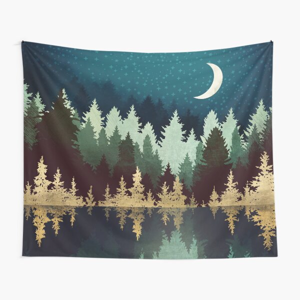 Star Forest Reflection Tapestry
