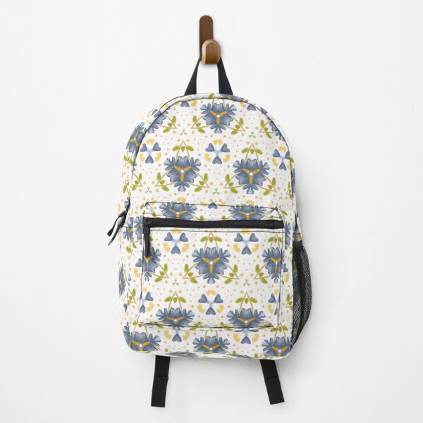 Item preview, Painted Yellow and Blue Floral Feminine Geometric Pattern designed and sold by cozycaroline.