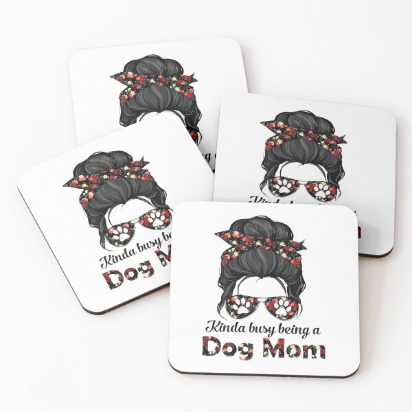 Item preview, Funny Kinda Busy Being A Dog Mom Messy Bun  designed and sold by FelixRiojas.