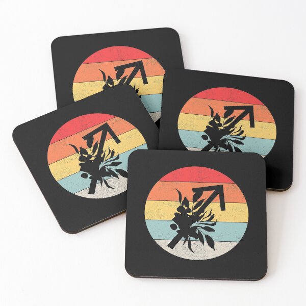 Item preview, Floral Sagittarius Zodiac Horoscope Sign Retro Sunset Graphic  designed and sold by DSweethearts.
