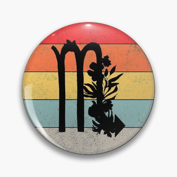 Item preview, Floral Scorpio Zodiac Horoscope Sign Retro Sunset Graphic  designed and sold by DSweethearts.