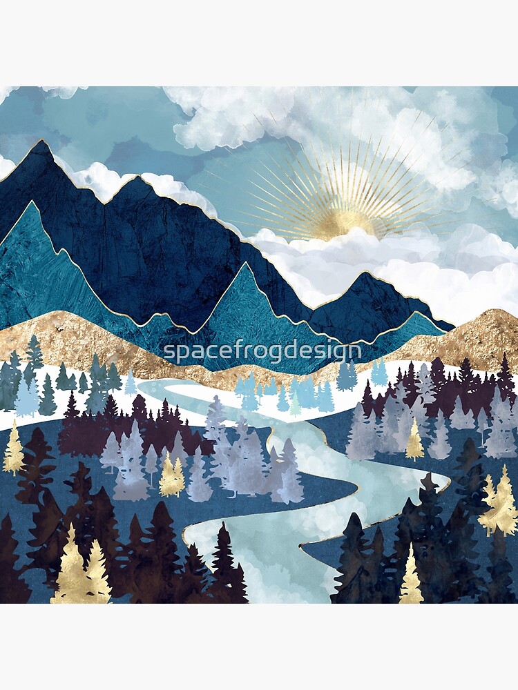 Thumbnail 4 of 4, Pillow, Valley Sunrise designed and sold by spacefrogdesign.
