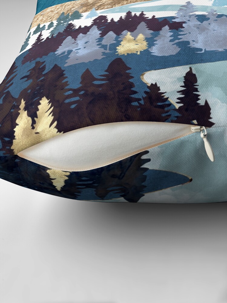 Thumbnail 2 of 4, Pillow, Valley Sunrise designed and sold by spacefrogdesign.