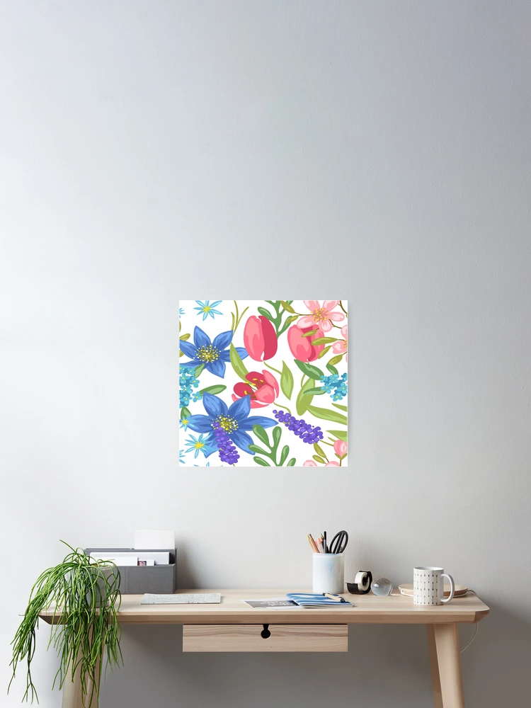Thumbnail 2 of 3, Poster, Spring Flowers designed and sold by springflow.