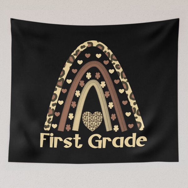 Item preview, Hello first grade leopard rainbow  Hello Third Grade , First Day of School, Back to School, Kid, Teacher T-shirtacher designed and sold by KHELISTORE.