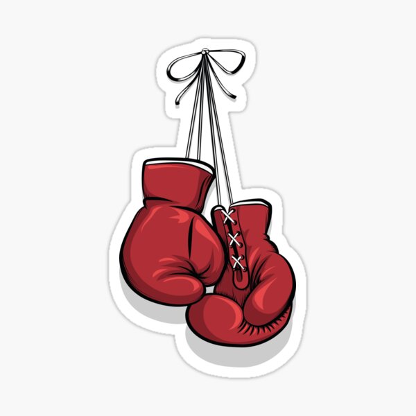 Item preview,  Hanging Red Boxing Gloves Sticker,Chemise de boxe, Boxer Shirt, Boxing Lover Gift, Boxe Tshirt, Boxe Tee, , Cadeau pour Boxer , gloves designed and sold by SISSOUSTORE.
