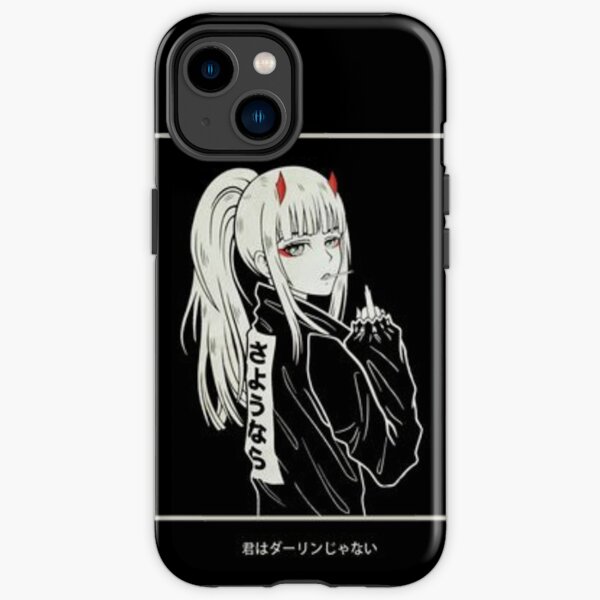 Zero Two Lineart Zig Zag iPhone Robuste Hülle