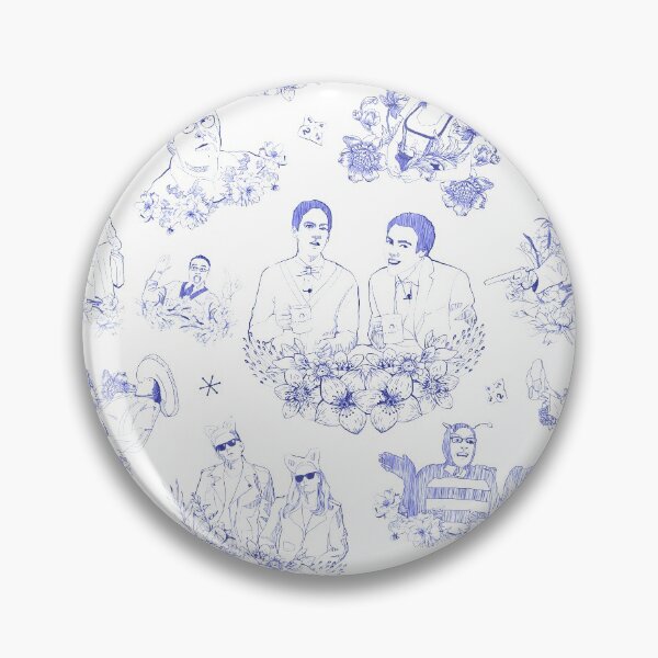 Item preview, Blue ballpoint "Greendale Community College's Toile de Jouy" designed and sold by Anachronizzm.