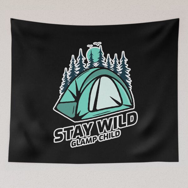 Item preview, Stay Wild Glamp Child (green) designed and sold by CactusFamily.