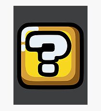 Question Block Photographic Print