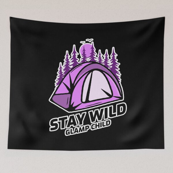Item preview, Copy of Stay Wild Glamp Child (pink) designed and sold by CactusFamily.