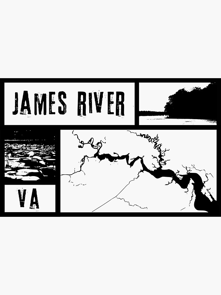 Localwaters James River Sticker Fly Fishing Decal Virginia