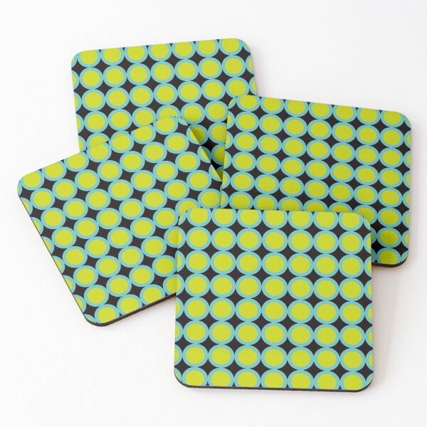 Item preview, Turquoise and Yellow Dots Pattern designed and sold by Tephany08.