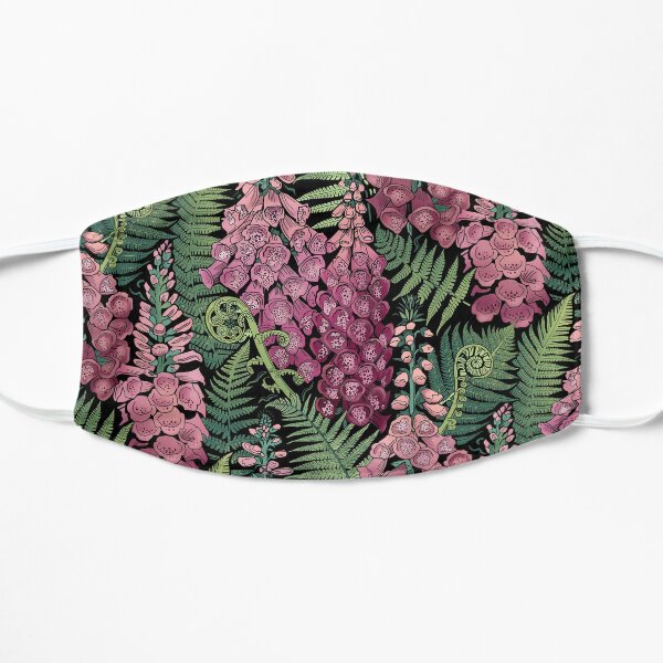 Ferns and Foxgloves Flat Mask