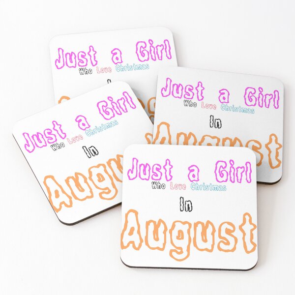 Item preview, just a girl who loves christmas in august designed and sold by Iden-store.