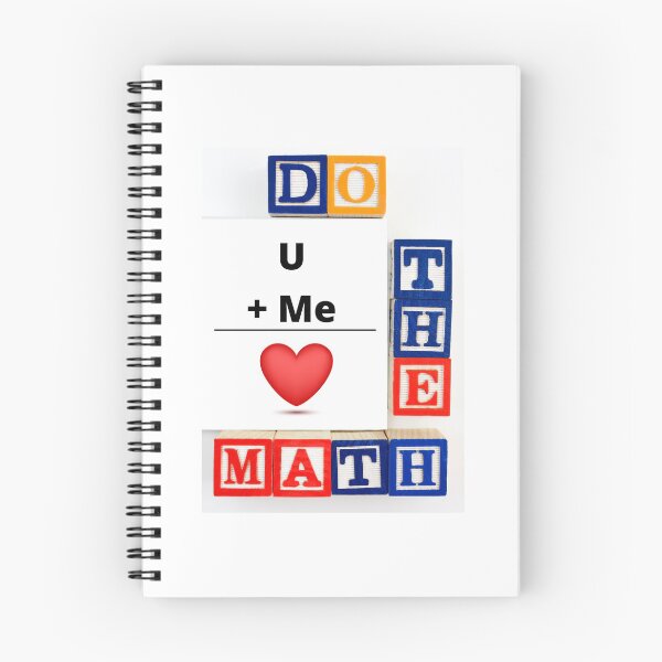 Item preview, Do the math, you and me = love  designed and sold by Stationeryamore.