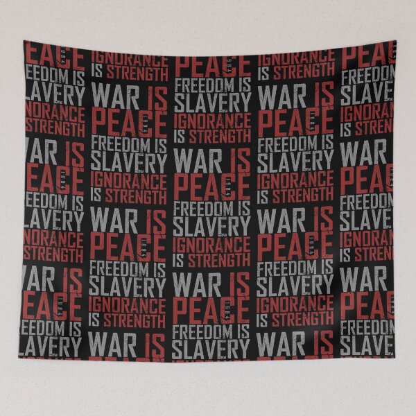Item preview, War Is Peace Freedom Is Slavery 1984 (Worn Look) designed and sold by politicalamity.