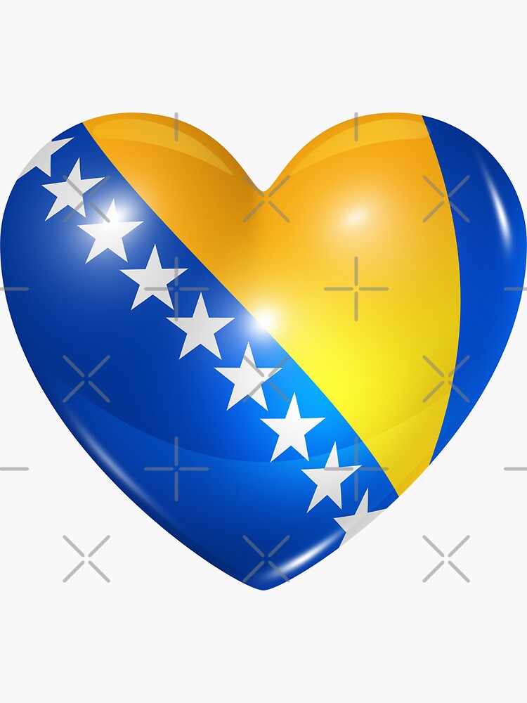 Sticker for Sale mit Bosnien und Herzegowina - Liebe - Bosnien von Zirrko